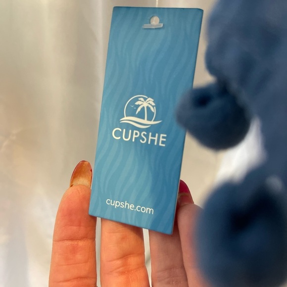 CupShe NWT Mini Dress/Swim Coverup Size Medium Navy Blue - Picture 6 of 10